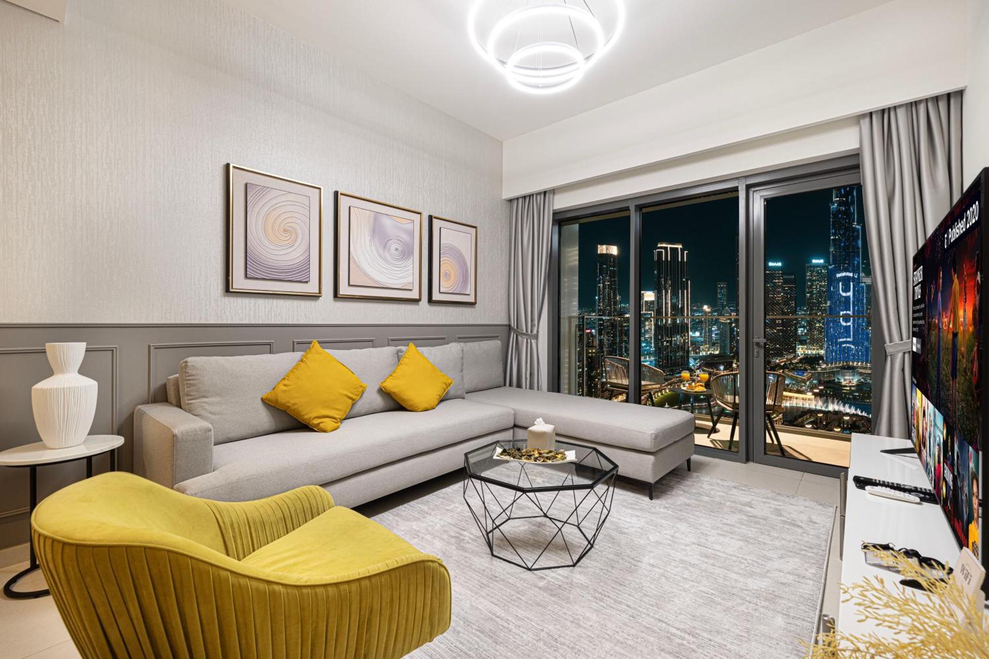 Smartstay At Burj Royale - Full Burj Khalifa View - Brand New Luxury Apartments Дубай Екстер'єр фото