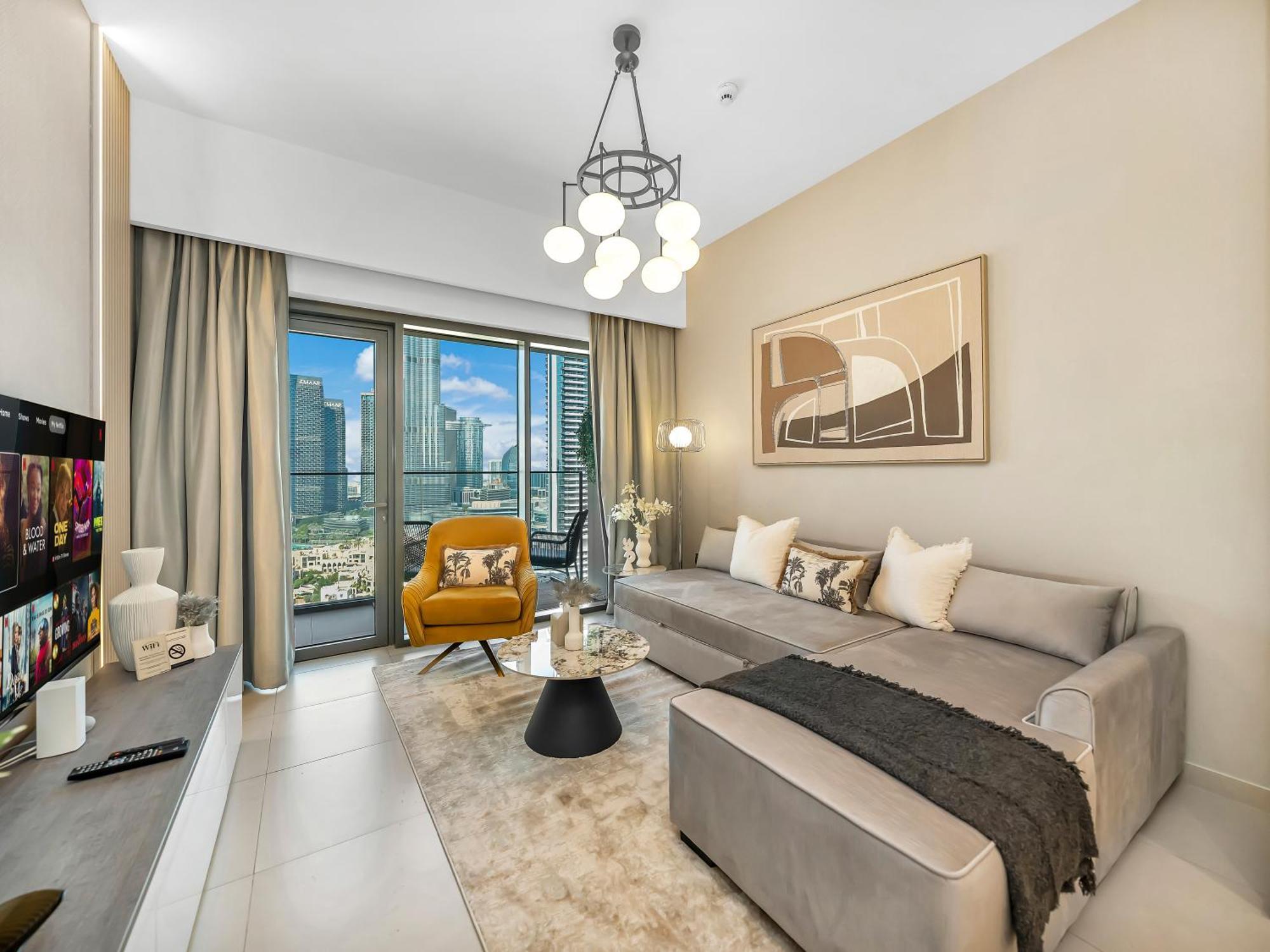 Smartstay At Burj Royale - Full Burj Khalifa View - Brand New Luxury Apartments Дубай Екстер'єр фото